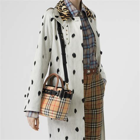 burberry mini vintage check triple stud belt bag beige|Burberry Vintage Check Tripple Stud Mini Belt Bag .